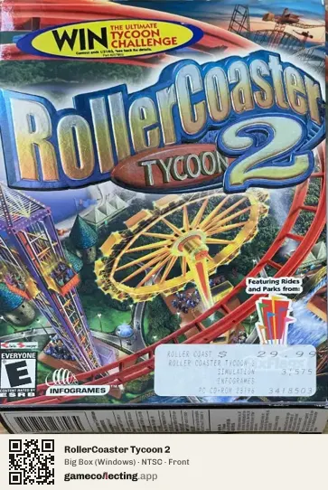 RollerCoaster Tycoon 2 Computer, NTSC box front
