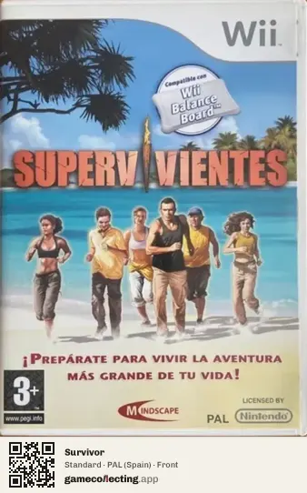 Survivor Nintendo Wii, Spain box front