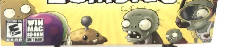 Plants vs. Zombies, the ESRB box on its front