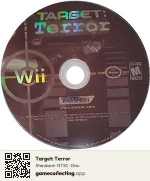 Target: Terror Nintendo Wii, NTSC disc