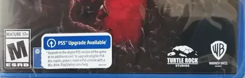 Back 4 Blood, the ESRB box on its front