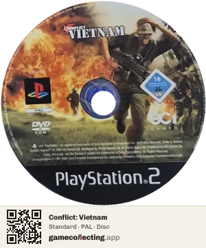 Conflict: Vietnam PlayStation 2, PAL disc
