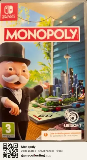 Monopoly Nintendo Switch, France box front