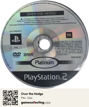 Over the Hedge PlayStation 2, PAL disc