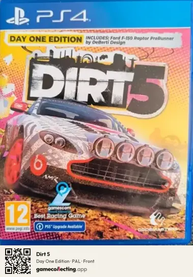 Dirt 5 PlayStation 4, PAL box front