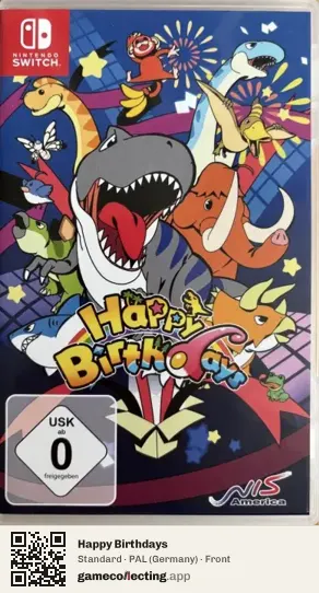 Happy Birthdays Nintendo Switch, Germany box front