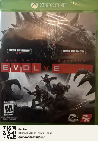 Evolve Xbox One, NTSC box front