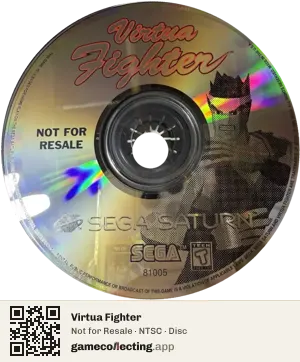 Virtua Fighter Sega Saturn, NTSC disc
