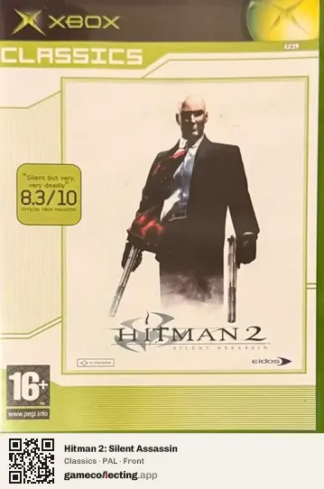 Hitman 2: Silent Assassin Xbox, PAL box front