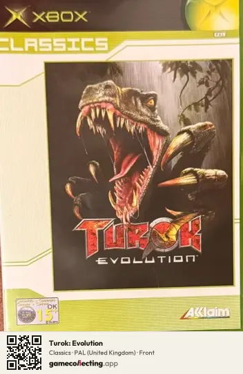 Turok: Evolution Xbox, United Kingdom box front