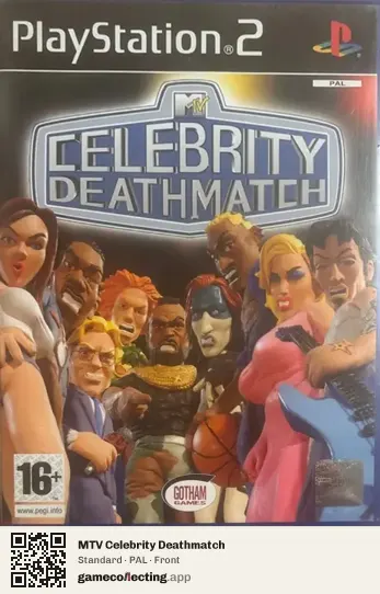 MTV Celebrity Deathmatch PlayStation 2, PAL box front