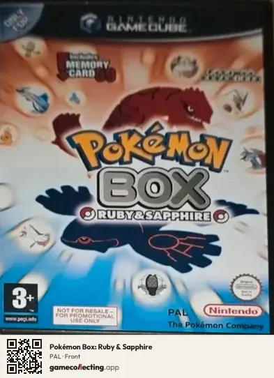 Pokémon Box: Ruby & Sapphire Nintendo GameCube, PAL box front