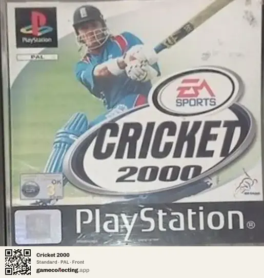 Cricket 2000 PlayStation, PAL box front