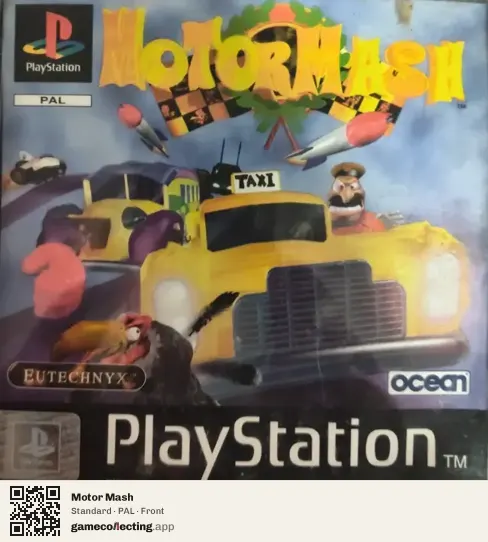 Motor Mash PlayStation, PAL box front