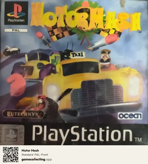 Motor Mash PlayStation, PAL box front