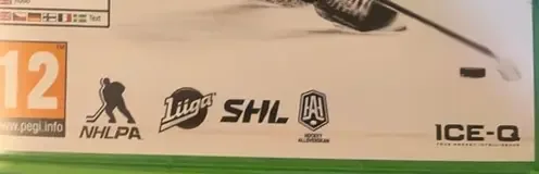 NHL 25, the PEGI square on its front