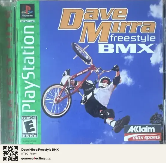 Dave Mirra Freestyle BMX PlayStation, NTSC box front