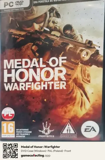 Medal of Honor: Warfighter Computer, Poland box front
