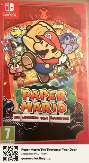 Paper Mario: The Thousand-Year Door Nintendo Switch, PAL box front