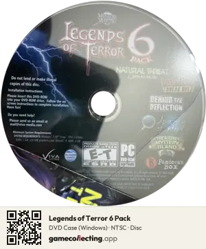 Legends of Terror 6 Pack Computer, NTSC disc