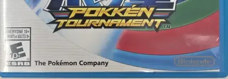 Pokkén Tournament, the ESRB box on its front