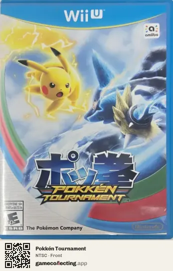 Pokkén Tournament Nintendo Wii U, NTSC box front