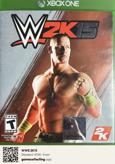 WWE 2K15 Xbox One, NTSC box front