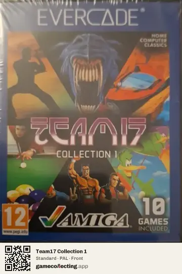 Team17 Collection 1 Evercade, PAL box front