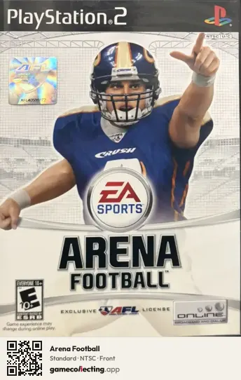 Arena Football PlayStation 2, NTSC box front