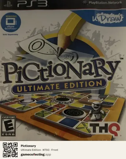 Pictionary PlayStation 3, NTSC box front