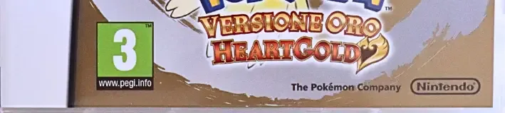 Pokémon HeartGold Version, the PEGI square on its front