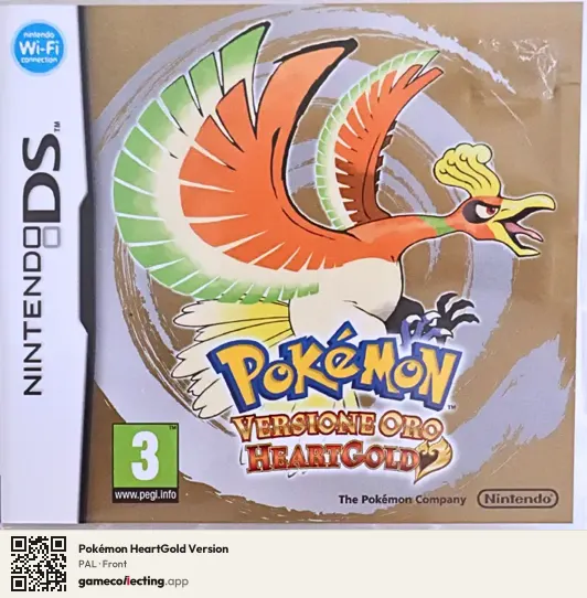 Pokémon HeartGold Version Nintendo DS, PAL box front