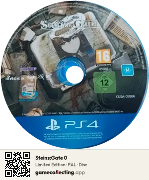 Steins;Gate 0 PlayStation 4, PAL disc