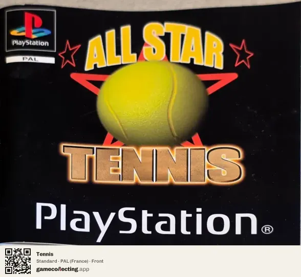 Tennis PlayStation, France box front