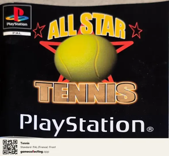 Tennis PlayStation, France box front