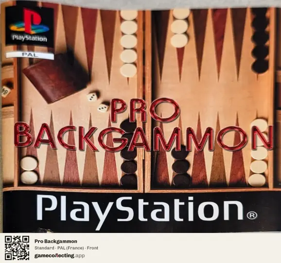 Pro Backgammon PlayStation, France box front