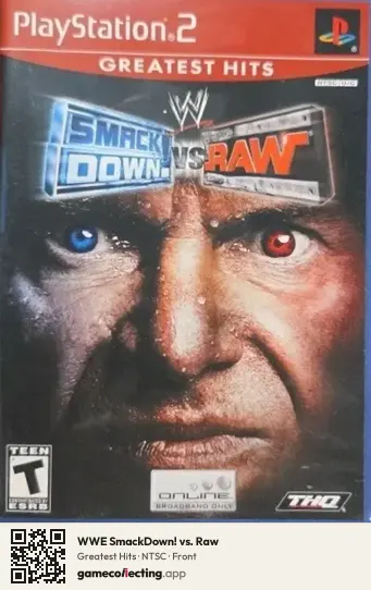 WWE SmackDown! vs. Raw PlayStation 2, NTSC box front