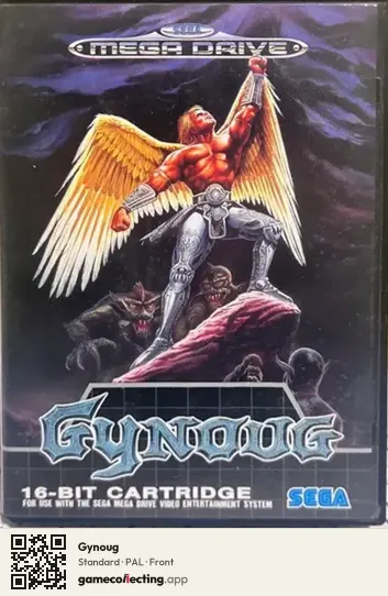 Gynoug Sega Mega Drive / Genesis, PAL box front