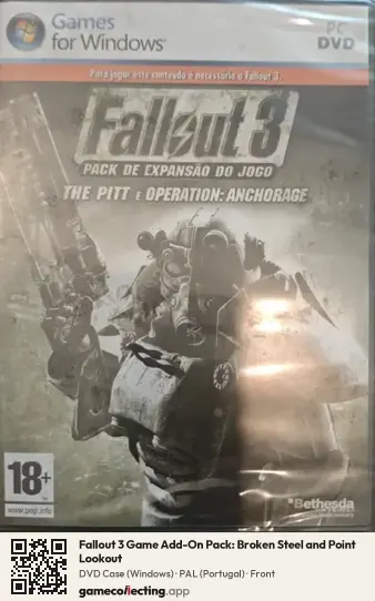 Fallout 3 Game Add-On Pack: Broken Steel and Point Lookout Computer, Portugal box front