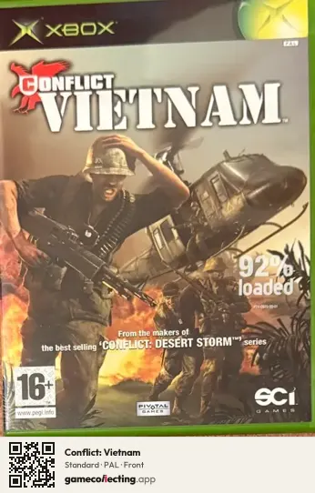 Conflict: Vietnam Xbox, PAL box front