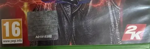 WWE 2K19, the PEGI square on its front
