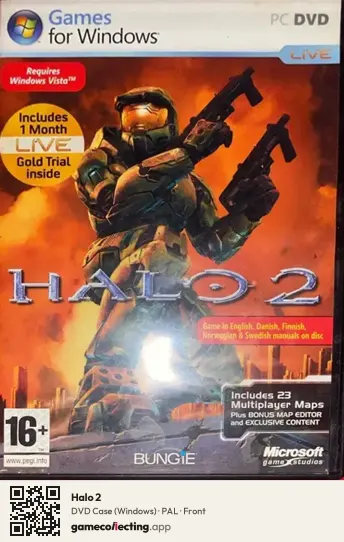 Halo 2 Computer, PAL box front