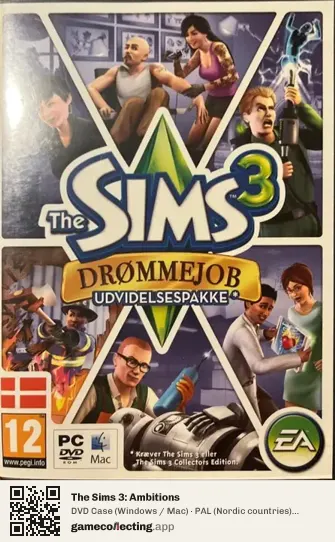 The Sims 3: Ambitions Computer, Nordic countries box front