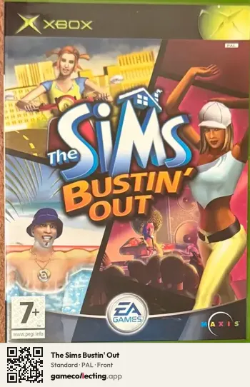 The Sims Bustin' Out Xbox, PAL box front