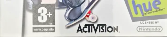 Tony Hawk's Motion, the PEGI square on its front