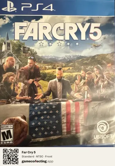 Far Cry 5 PlayStation 4, NTSC box front
