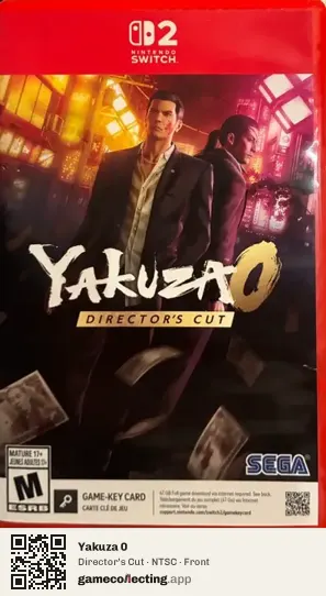 Yakuza 0 Nintendo Switch 2, NTSC box front