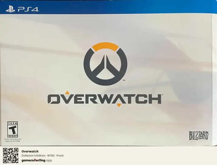 Overwatch PlayStation 4, NTSC box front