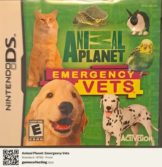 Animal Planet: Emergency Vets Nintendo DS, NTSC box front