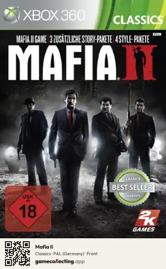 Mafia II Xbox 360, Germany box front